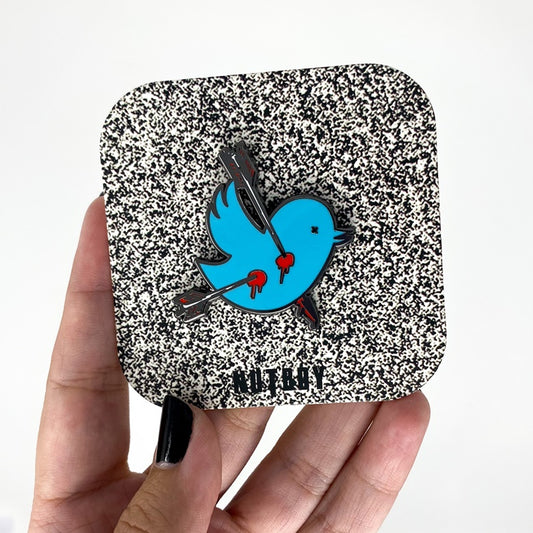 Death to the Bird Enamel Pin