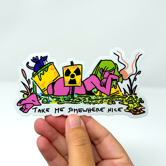 toxic waste gf Sticker