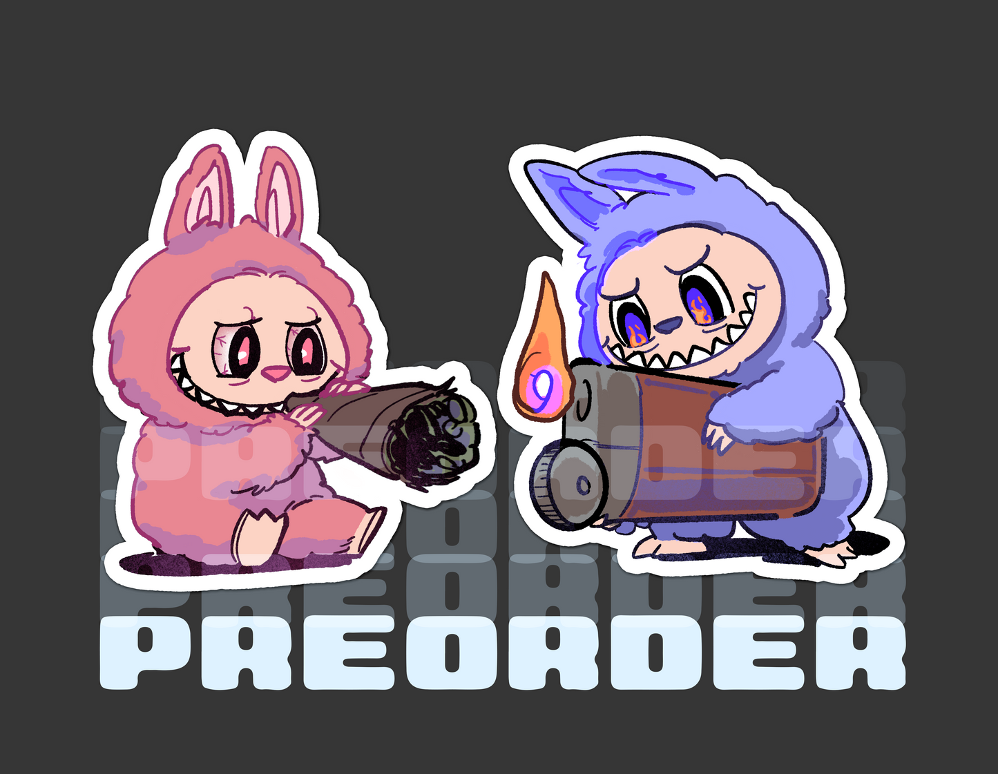 Labublunt Duo Stickers